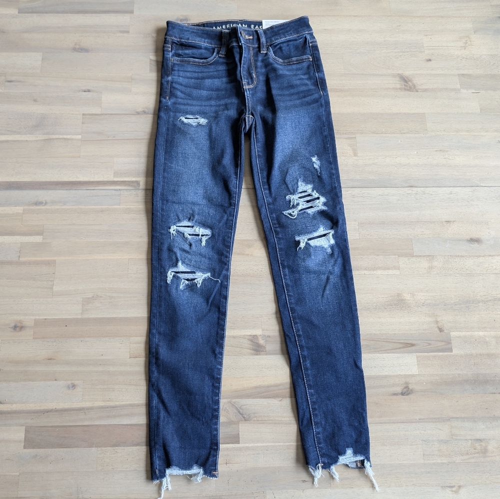 American Eagle Ne(x)t Level Stretch Jegging -00 Short Low-Rise NWT
